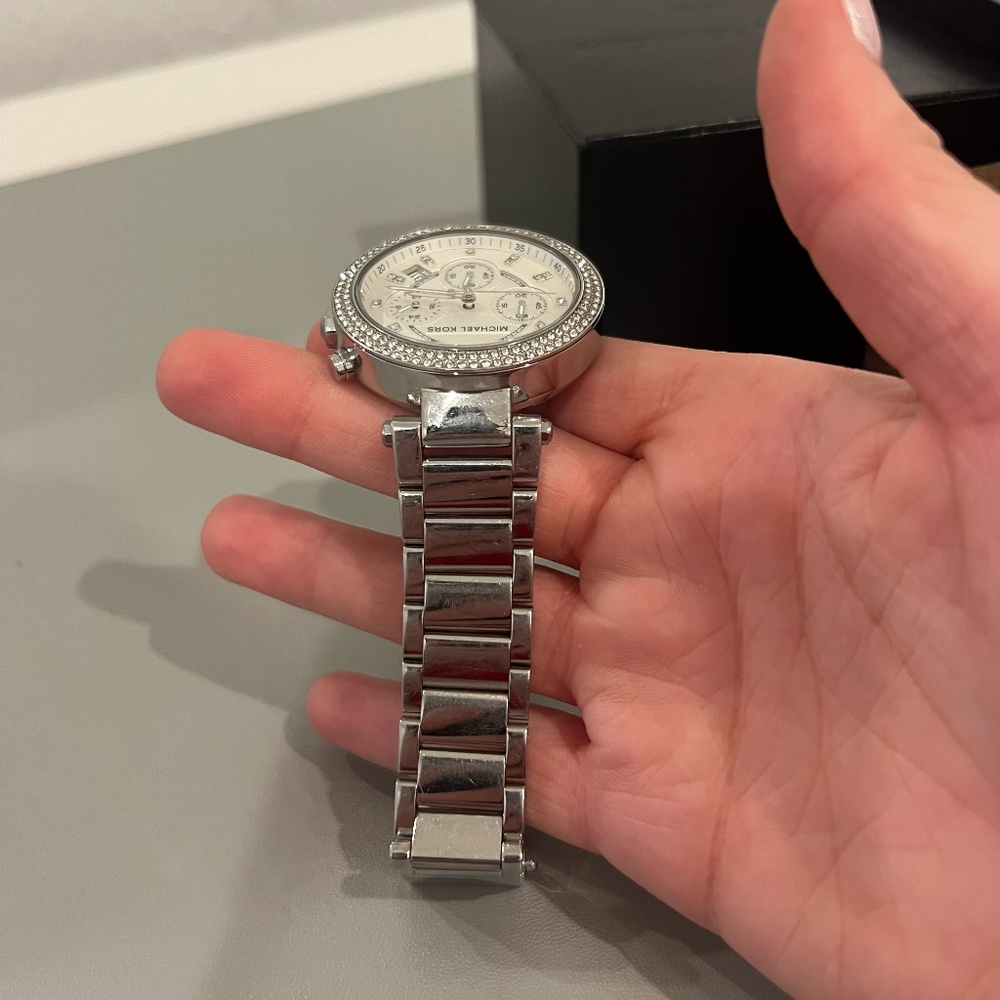 Michael Kors Women's Stainless Steel Diamond Bracelet - Picture 6 of 7